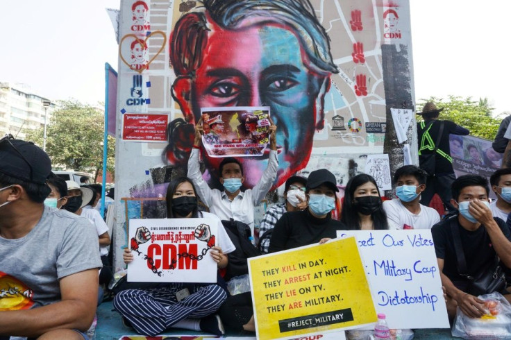 Protesters have held daily anti-coup demonstrations across Myanmar