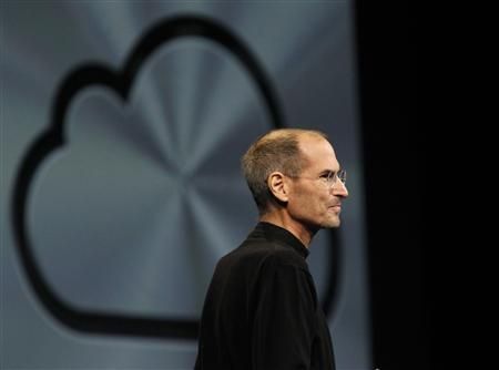 Steve Jobs takes the stage to discuss the iCloud service on June 6 at the Apple Worldwide Developers Conference in San Francisco