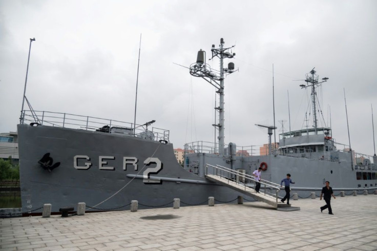The US Navy spy ship USS Pueblo, captured by North Korea in 1968 and now part of the Victorious Fatherland Liberation War Museum in Pyongyang.