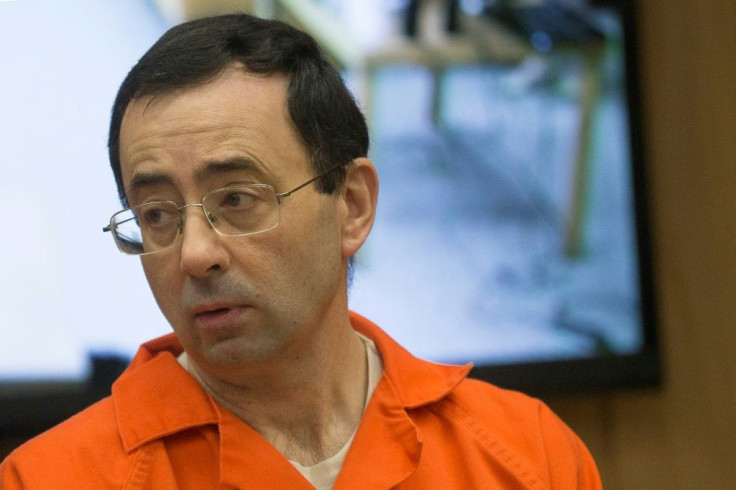Former USA Gymnastics doctor Larry Nassar appears in court for his final sentencing phase in Michigan in February 2018