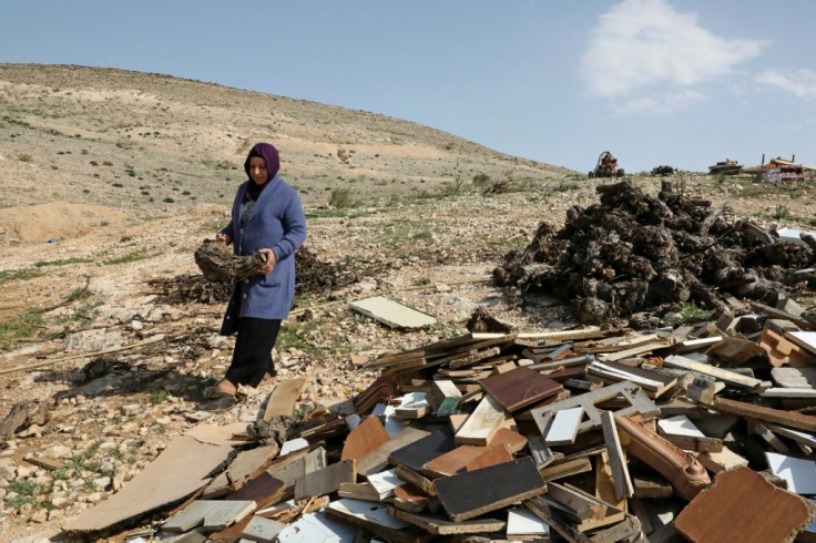 The unrecognised Bedouin village of Tel Arad has no electricity or running water -- and residents say noone there has had a Covid-19 vaccine