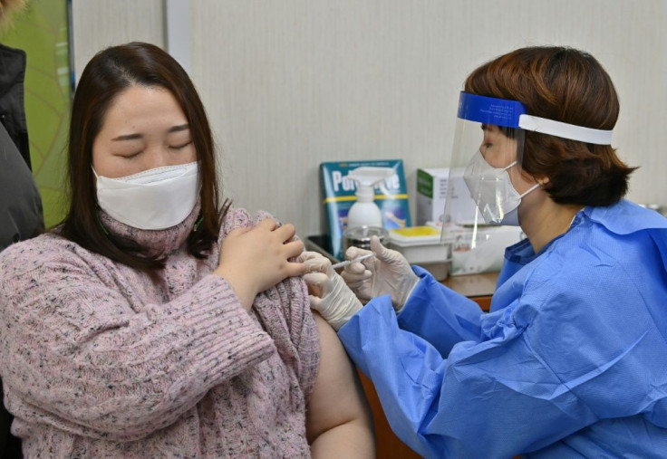 South Korea also rolled out coronavirus shots on Friday