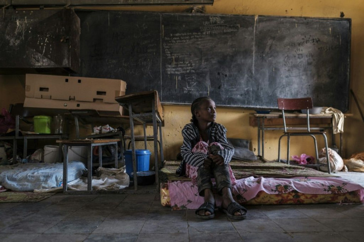 Many of the schools in Tigray's capital Mekele are now camps for the displaced