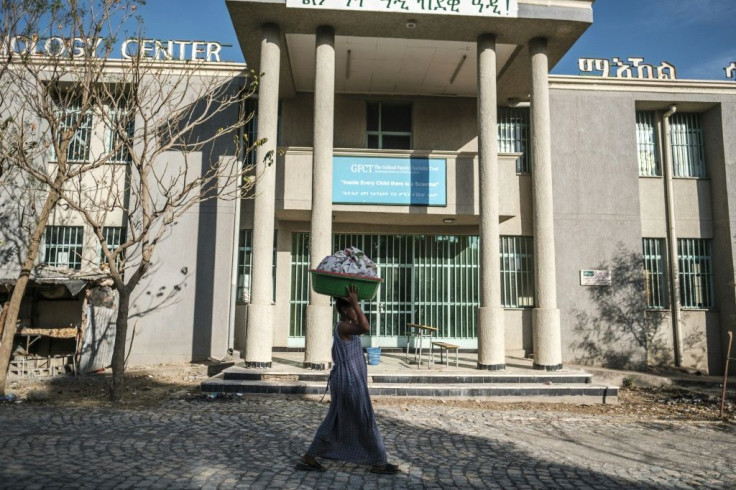 A displaced woman from western Tigray is sheltering in the regional capital Mekele