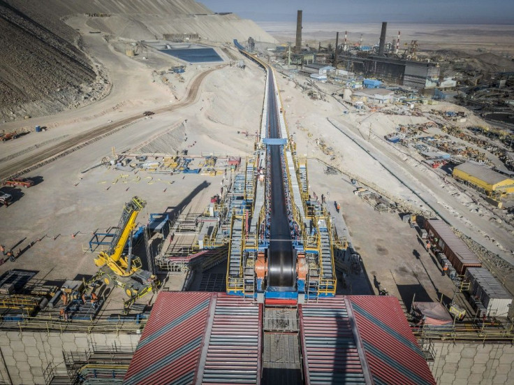 A photo released by Codelco shows the construction of underground operations at the Chuquicamata mine in Calama, Chile in June 2019