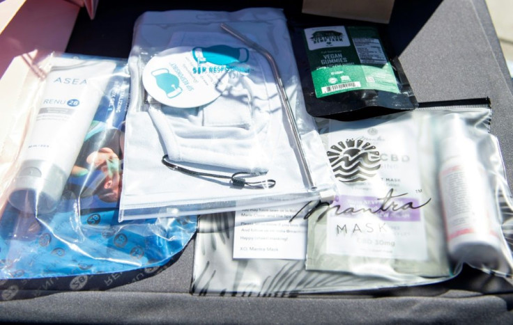 Face masks and other pandemic essentials are part of this year's Golden Globes "swag bags"
