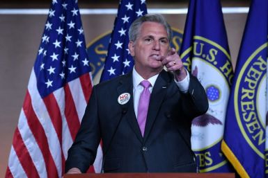 US House Minority Leader Kevin McCarthy blasted the Covid rescue plan as a "bloated" trillion-dollar progressive wishlist