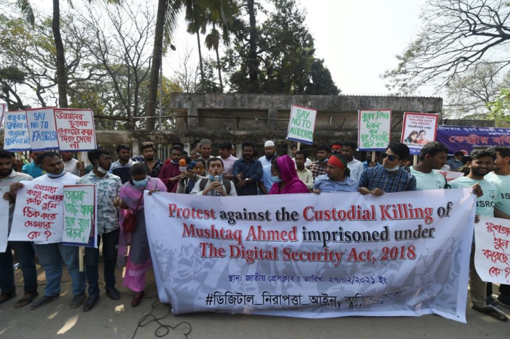 Protesters were out in the Bangladesh capital Dhaka on Saturday demanding the repeal of the country's Digital Security Act