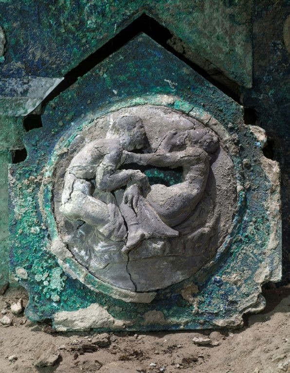 Parts of the chariot have been preserved in fine detail