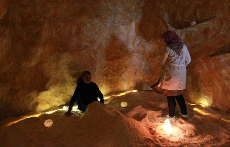 Libya's salt spa is located in an artificial salt cave and treatment includes the inhalation of salt particles which founder Iman Bugaighis says purifies the respiratory tract and brings benefits for the skin