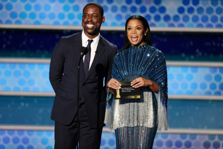 "This Is Us" stars Sterling K. Brown and Susan Kelechi Watson were two of several people who mentioned the controversy over the lack of Black members in the Hollywood Foreign Press Association, which organizes the Golden Globes