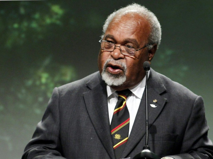 Several stores were reportedly ransacked during a national day of mourning for the country's first prime minister and "father of the nation" Sir Michael Somare
