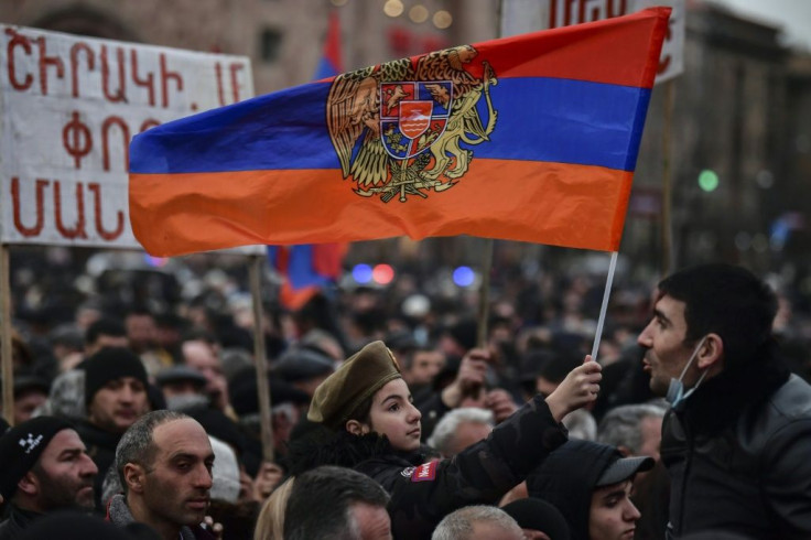 Supporters of Armenia's embattled PM rallied in Yerevan as a political crisis threatens to set off a chaotic power struggle