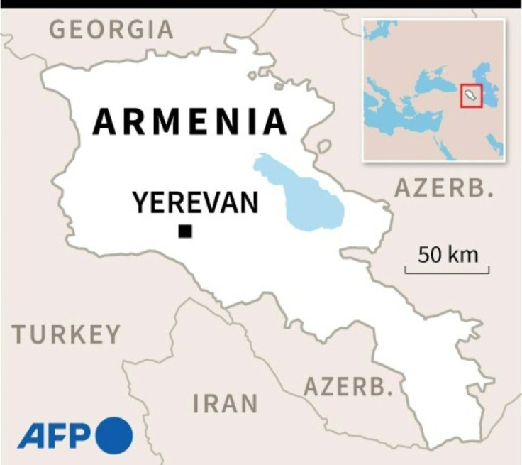 A map of Armenia