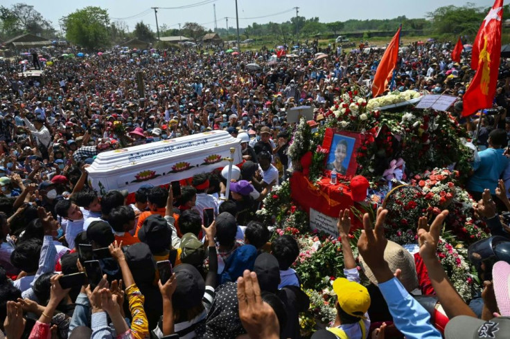 Sunday was the bloodiest day since the February 1 coup, with the UN saying that at least 18 protesters were killed