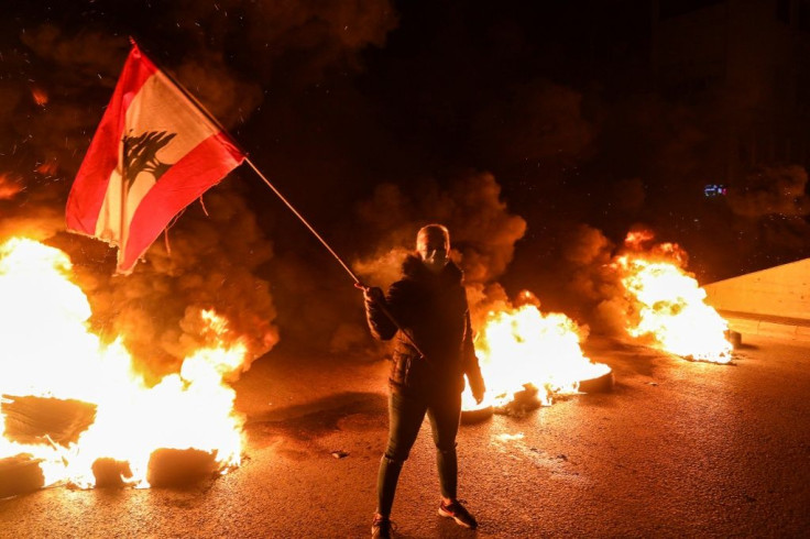 The currency collapse prompted renewed angry demonstrations in the streets of Beirut