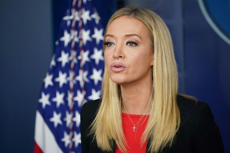 White House press secretary Kayleigh McEnany, pictured January 2021, is the latest alumna of Donald Trump's administration to join Fox News