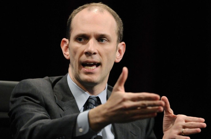 Goolsbee gestures as he addresses speaks during the 2010 meeting of the Wall Street Journal CEO Council in Washington