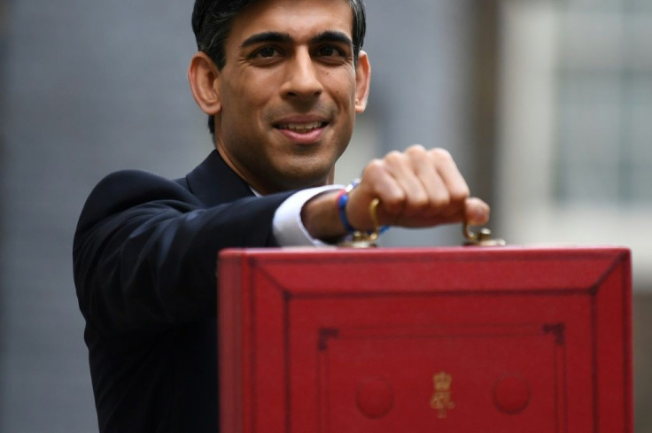 Britain's Chancellor of the Exchequer Rishi Sunak with the Budget Box in 2020. The government has already indicated it plans to extend support to pay wages for businesses forced to shut during the pandemic