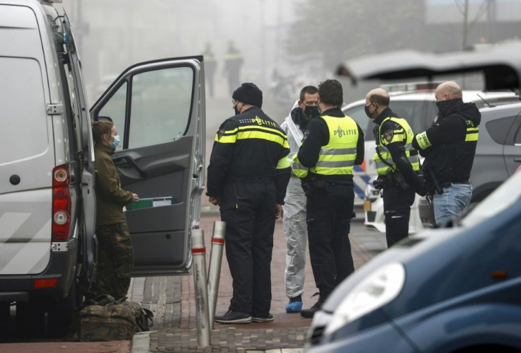A bomb squad was sent to determine whether any explosive material remained following an explosion near a Covid-19 test centre in the Netherlands, public television network NOS reported.