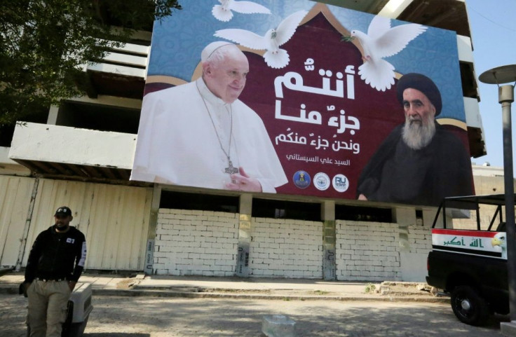 The pope will meet with Grand Ayatollah Ali Sistani, a top religious authority for many of the world's Shiite Muslims
