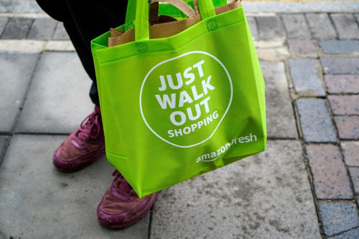 As the bag says, customers can just walk out, potentially saving them considerable time they would normally wait to check out