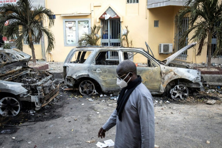 Government buildings in Dakar were under tight security before Sonko's court hearing