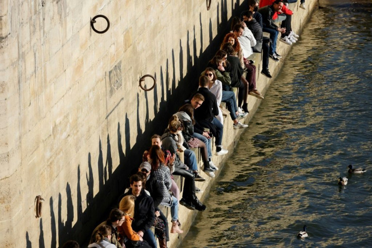 A scene along the Seine that Paris police don't want to see again.