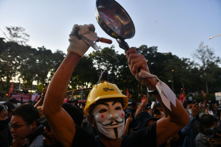 Protesters are calling for for an overhaul to Premier Prayut Chan-O-Cha's government and a scrapping of the country's military-scripted constitution