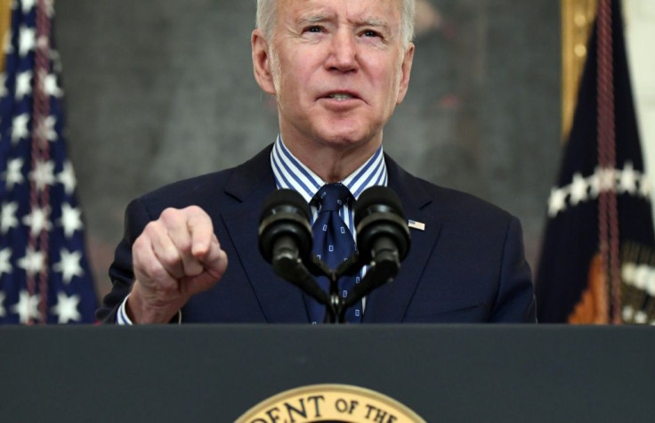 US President Joe Biden hailed the Senate passage of a $1.9 trillion economic rescue package as a 'giant step'