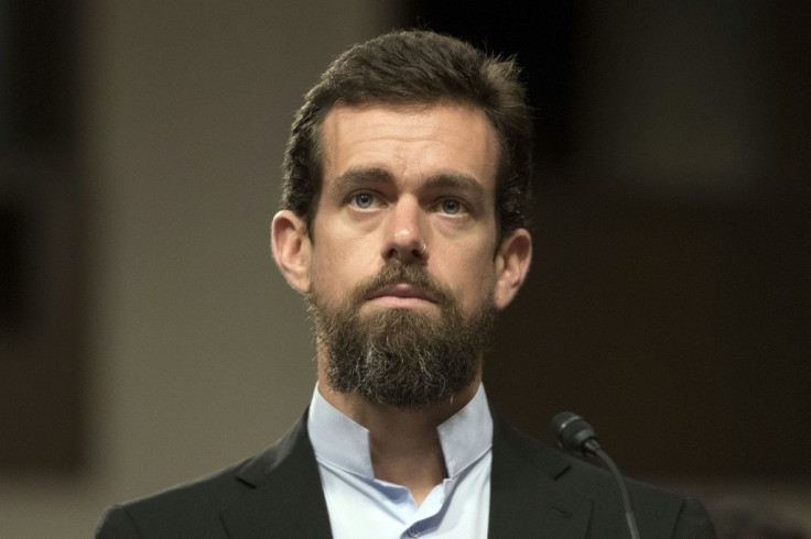 In this file photo from September 5, 2018, Twitter founder Jack Dorsey is seen testifying before a US Senate committee; he is now auctioning his first-ever tweet
