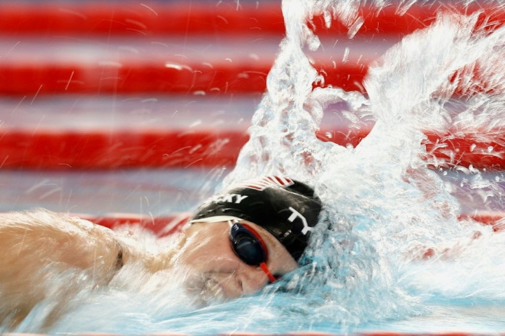 Katie Ledecky closes out the TYR Pro Swim Series in San Antonio, Texas, with a victory in the women's 800m freestyle