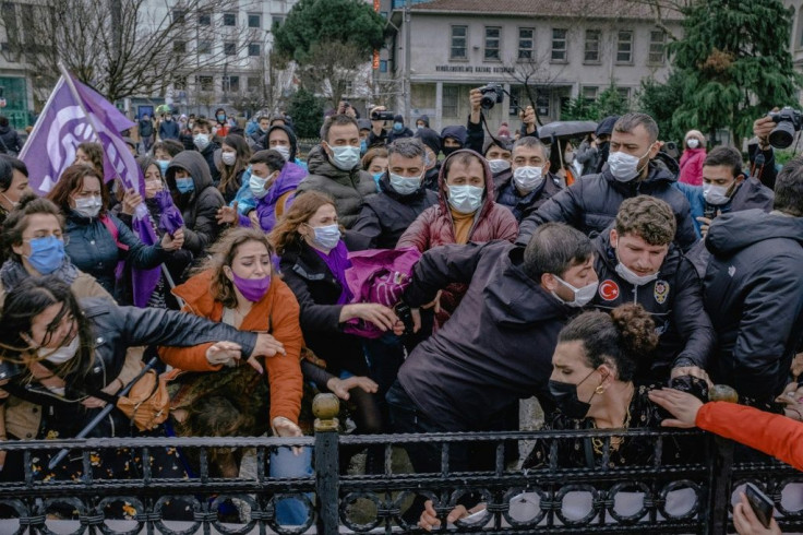 The assault -- which came shortly before International Women's Day -- sparked condemnation