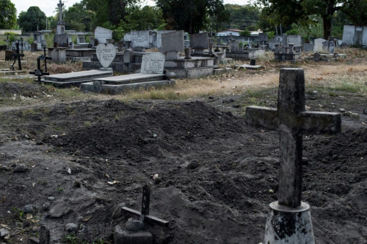 The cemetery where Eliannys Martinez was buried in La Mision, Venezuela