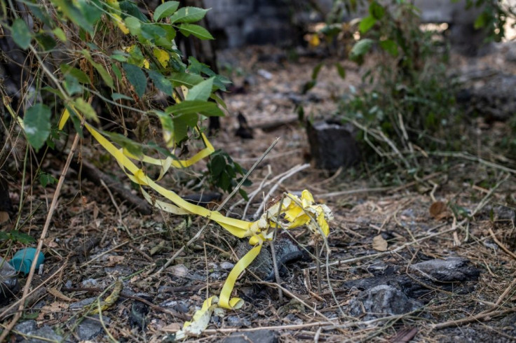 The crime scene where Eliannys Martinez was murdered in La Mision, Venezuela