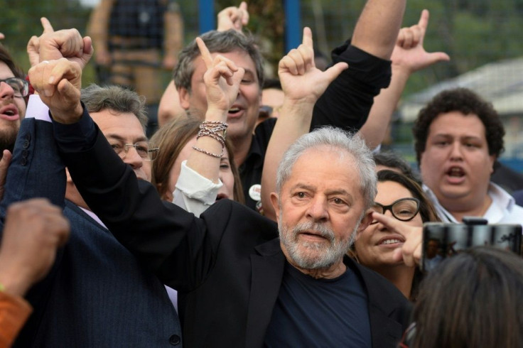 Former Brazilian president Luiz Inacio Lula da Silva, shown here in 2019, has had his graft convictions overturned