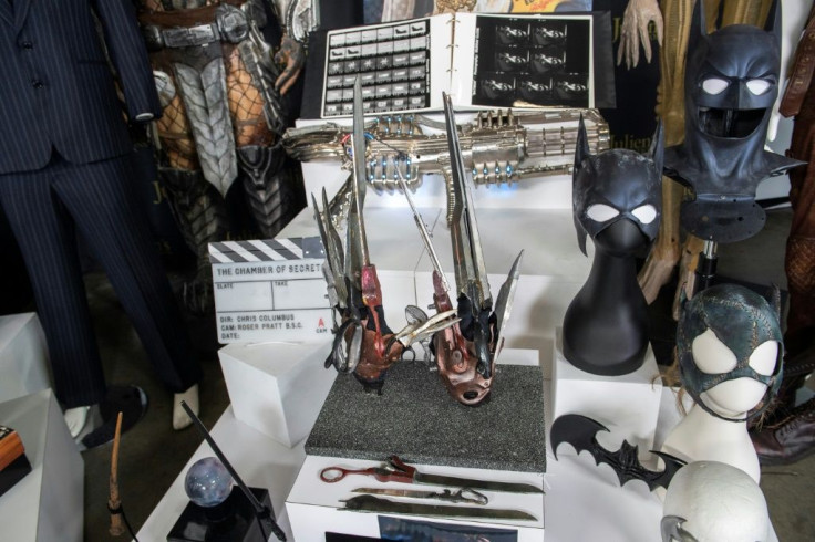 Johnny Depp's props from "Edward Scissorhands" are displayed at the auction preview in Beverly Hills, California, March 10, 2021