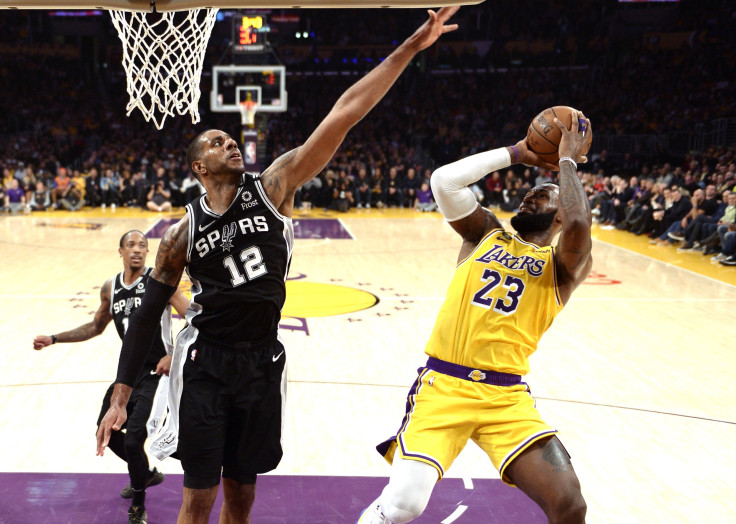 LaMarcus Aldridge LeBron James Spurs Lakers