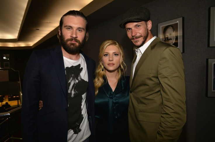 Clive Standen, Katheryn Winnick and Gustaf Skarsgard, stars of the 'Vikings' which has fostered interest in the world of Scandinavian warriors