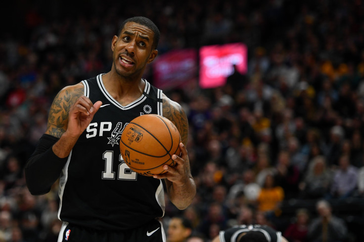  LaMarcus Aldridge #12 of the San Antonio Spurs