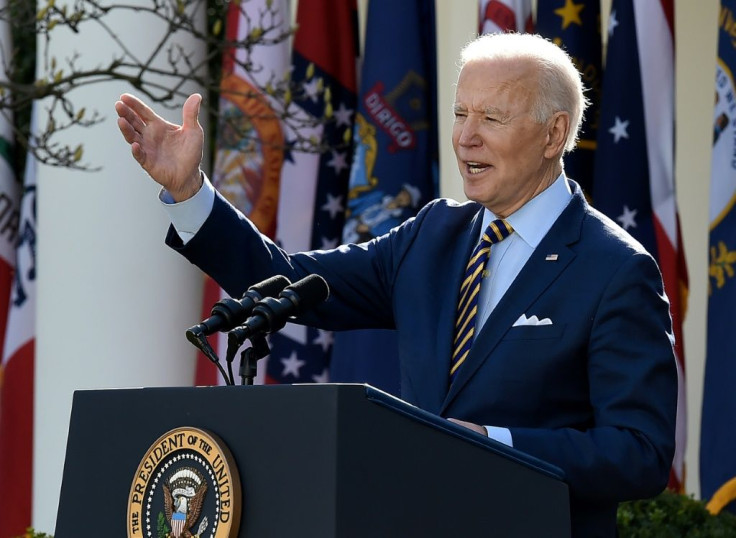 US President Joe Biden's name will not appear on the $1,400 stimulus checks going out to most Americans