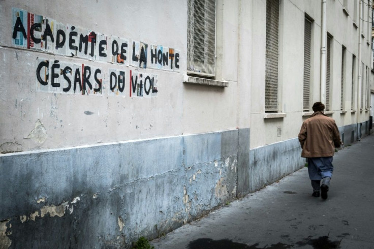 The writing last year on this Paris wall read "Academy of shame, Cesars of rape" as the Cesar Film Awards gave the highest number of nominations to the new film of French-Polish fillmaker Roman Polanski, accused of sexual assault decades ago.