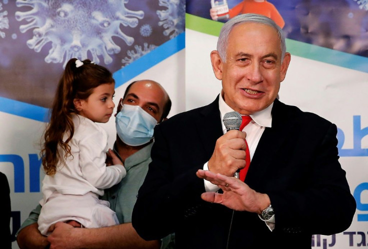 Netanyahu has visited vaccination centres and adopted the phrase 'Vaccine Nation'