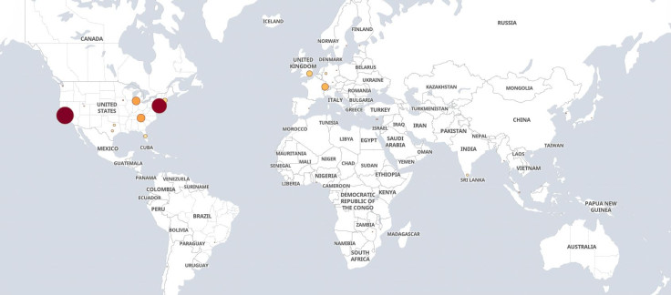 Heatmap of top Fintech startups