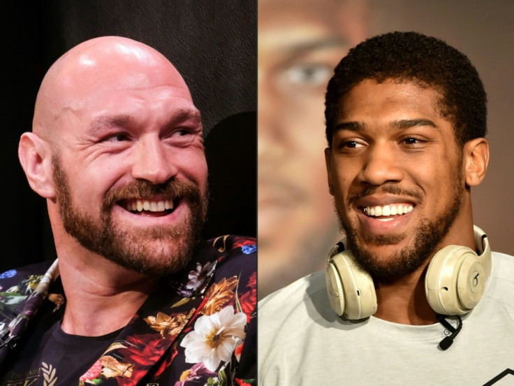 Tyson Fury (left) and fellow British heavyweight Anthony Joshua have signed a two-fight deal