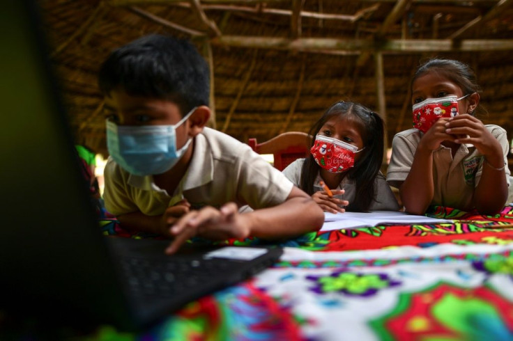 The teacher also brings food to share with the budding young minds whose community relies almost entirely on tourism brought to an abrupt end by the coronavirus epidemic
