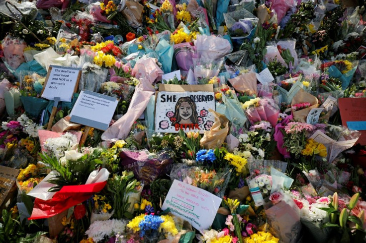 On London's Clapham Common, a sea of flowers has been laid in tribute to Everard