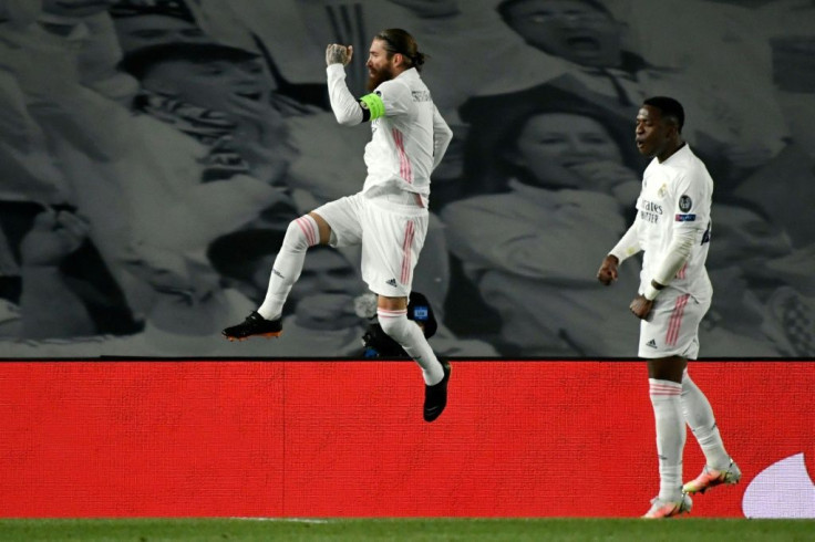Sergio Ramos scored a penalty in Real Madrid's Champions League win over Atalanta on Tuesday.