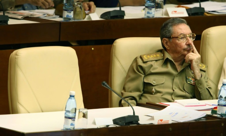 Then interim leader Raul Castro photographed on December 28, 2007 sitting next to the empty seat of his ailing brother, President Fidel Castro