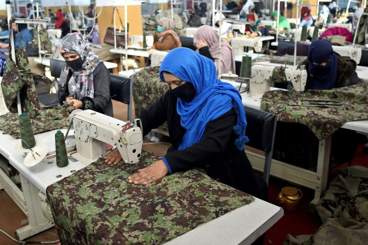 A factory in Kabul employs dozens of women widowed by the Afghan war